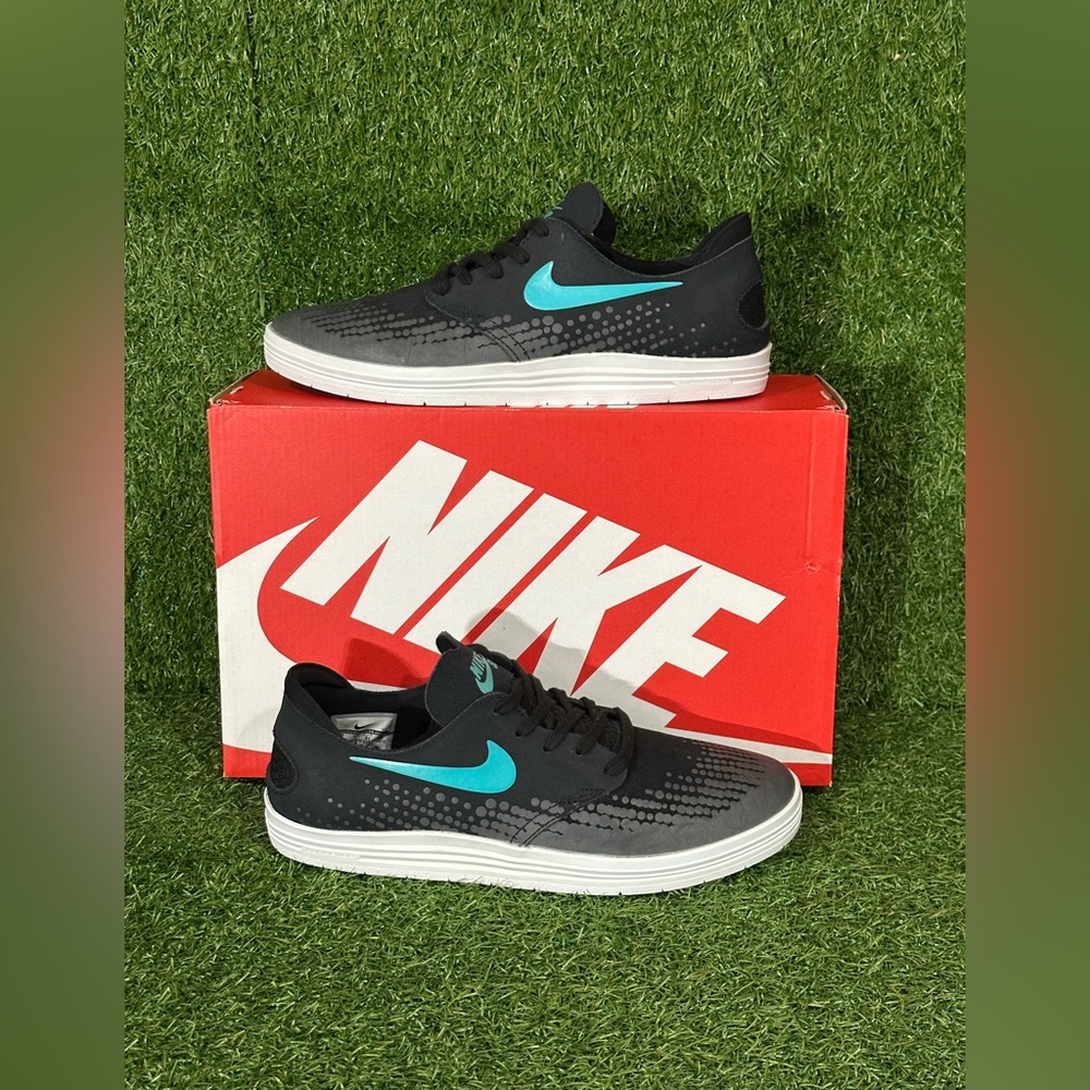 NIKE SB LUNAR ONESHOT , SIZE 8 MENS, COLOR BLACK/ ASH GREY, JADE , BRAND NEW